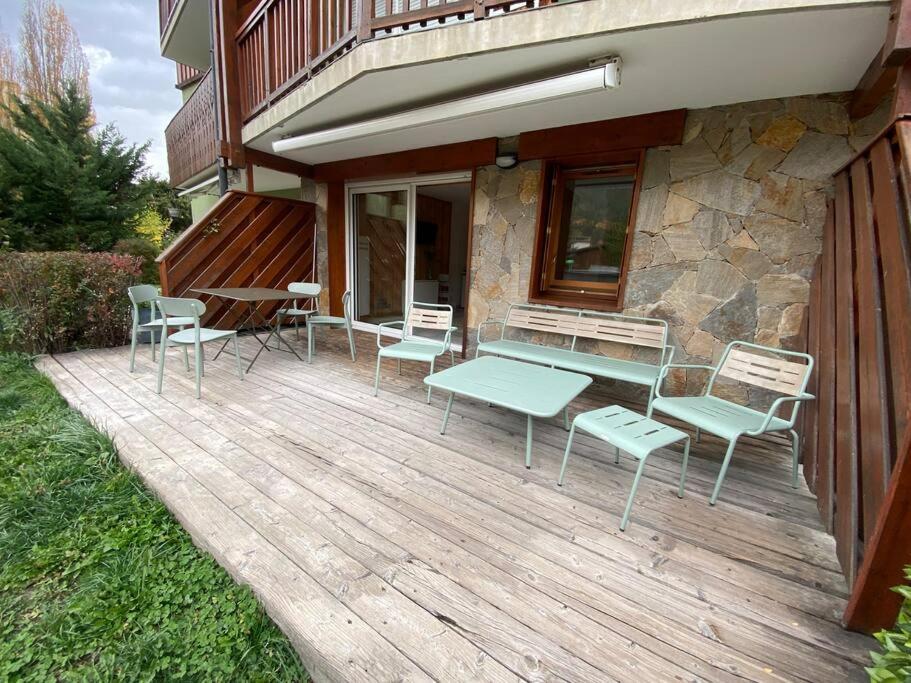 Appartement 4 Pers Grande Terrasse Vue Pistes Ski Saint-Chaffrey Zewnętrze zdjęcie