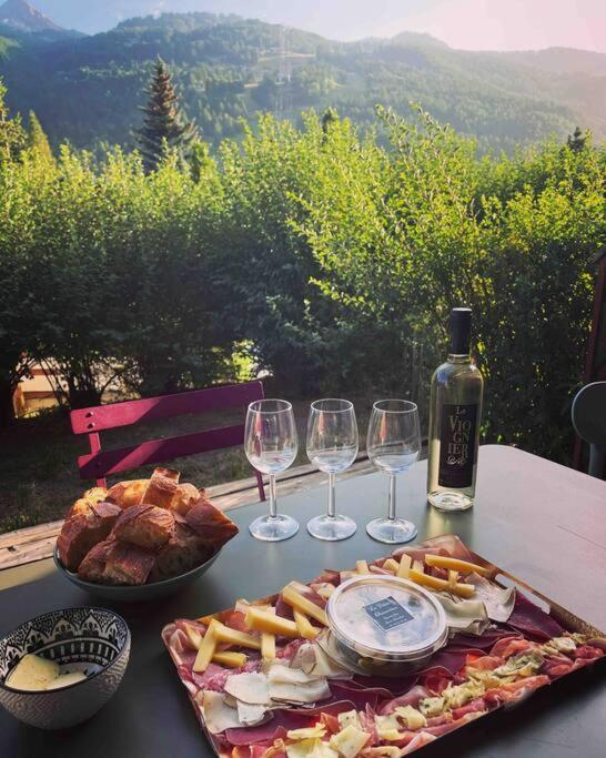 Appartement 4 Pers Grande Terrasse Vue Pistes Ski Saint-Chaffrey Zewnętrze zdjęcie